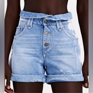 NWT- SER.O.YA Retro 90s Style Cass Paper-bag Denim Olympia Bleached Jorts Shorts